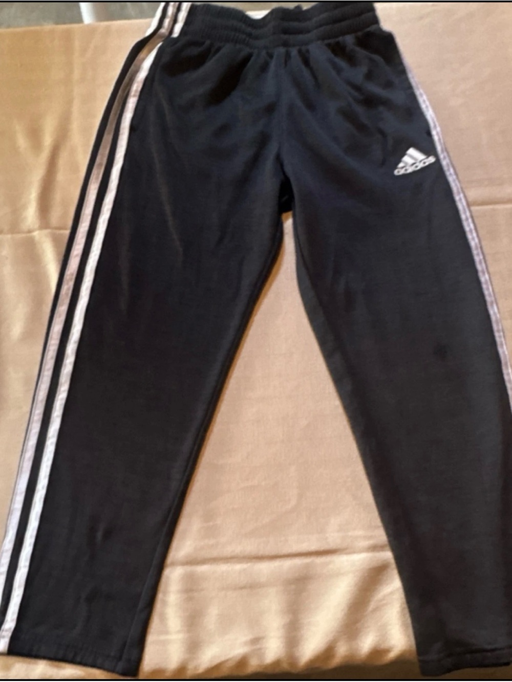 adidas Black Joggers with White Side Stripes‎ #45